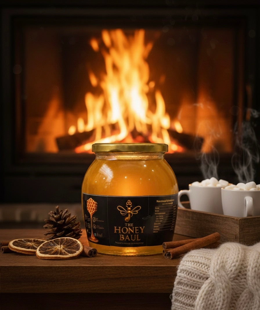 Raw Golden Honey – 650 g ( Matka Jar )